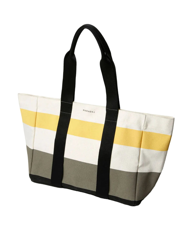 MARHEN.J - Marie Stripe Canvas Shopper Bag - Totes & Shoppers - Korean Fashion | 4982-Studio