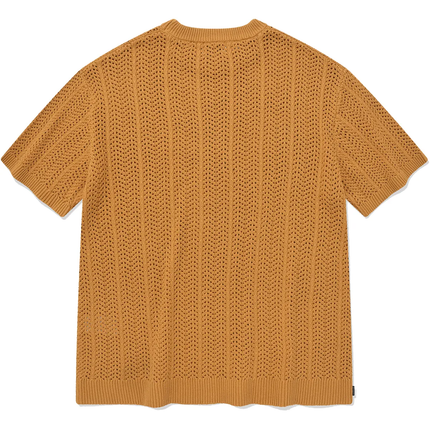 COVERNAT - Cable Round Half Knit Orange - Knitwear - Korean Fashion | 4982-Studio
