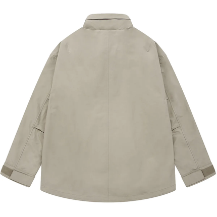 COVERNAT - PERTEX Stand Collar Shell Parka Beige - Jackets - Korean Fashion | 4982-Studio