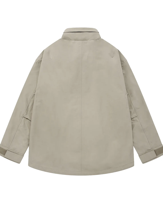 COVERNAT - PERTEX Stand Collar Shell Parka Beige - Jackets - Korean Fashion | 4982-Studio