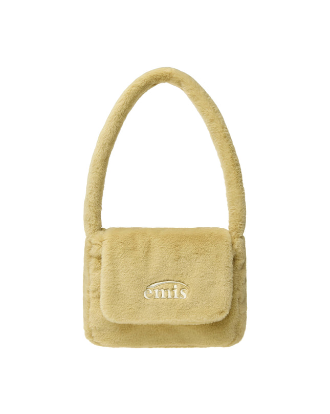 emis - Fur Square Flap Bag - Clutches & Mini Bags - Korean Fashion | 4982-Studio