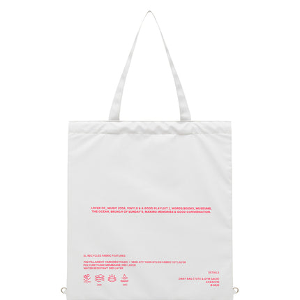 Mur - Lover recycle 2way ecobag - Totes & Shoppers - Korean Fashion | 4982-Studio