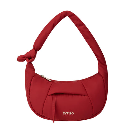 emis - Padded Zip Pocket Hobo Bag - Clutches & Mini Bags - Korean Fashion | 4982-Studio