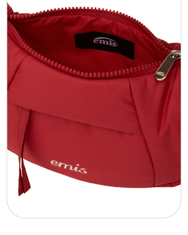 emis - Padded Zip Pocket Hobo Bag - Clutches & Mini Bags - Korean Fashion | 4982-Studio