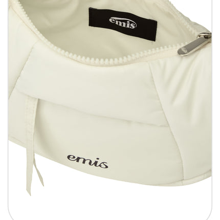 emis - Padded Zip Pocket Hobo Bag - Clutches & Mini Bags - Korean Fashion | 4982-Studio