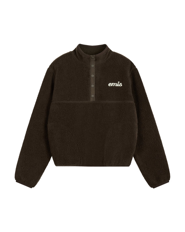 emis - (W) Half Neck Fleece Top - Sweatshirts - Korean Fashion | 4982-Studio