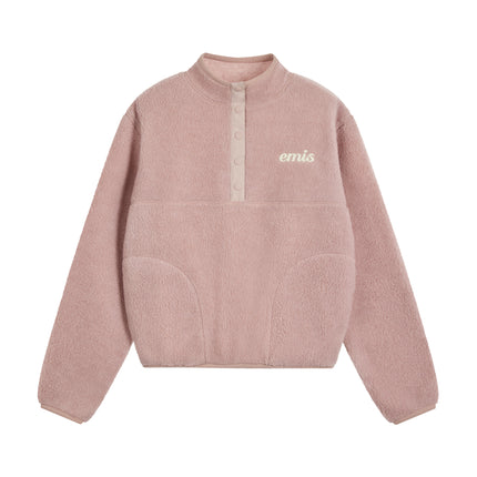 emis - (W) Half Neck Fleece Top - Sweatshirts - Korean Fashion | 4982-Studio